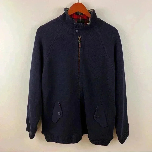 Men's Zip Front Cardigan Sz.XL Plaid Lined Eclectic Grandpa Preppy-England - Picture 1 of 7